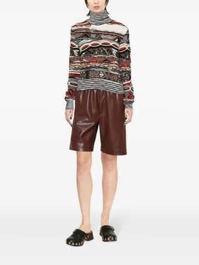 NWT Missoni Roll Neck Abstract Knit Jumper Sweater 40 US 4